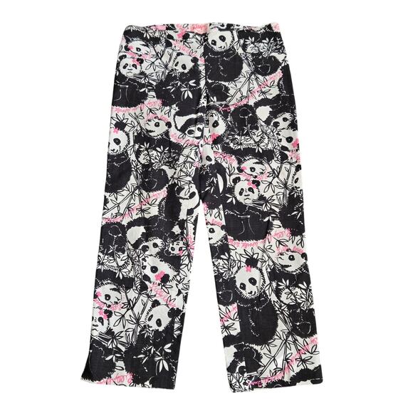 RARE Vintage Lilly Pulitzer Originals Pandamonium Panda WWF Resort Fit Pants, 6 - Picture 1 of 10